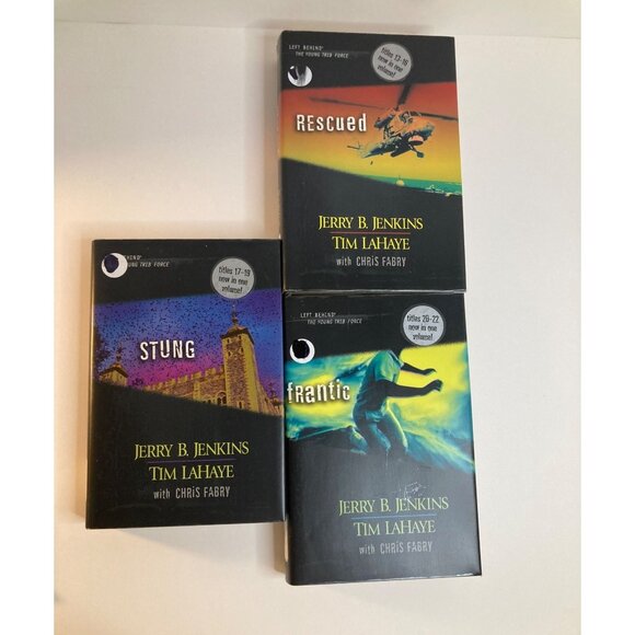 Left Behind The Young Trib Force Books 4,5,6  Pub Rescued Stung Frantic HC - Picture 1 of 5